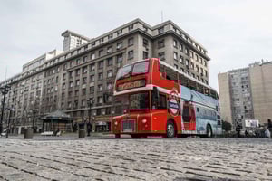 Hop on Hop off: A panoramic tour of Santiago on a double-decker bus