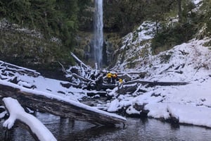 Kajak na jeziorze Conguillio