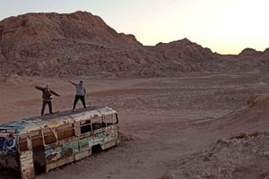 San Pedro de Atacama: Vallecito + retki hylätyssä bussissa