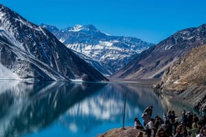 Santiago : aventure à moto vintage dans les Andes avec pique-nique