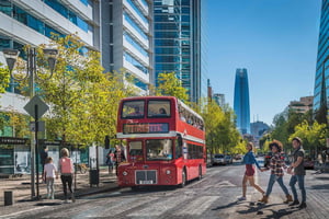 Santiago: Hop-on Hop-off-buss dagsbillett med audioguide