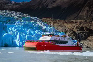 Torres del Paine: 3-timers naturskjønn båttur til Grey-breen