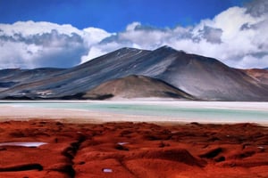 Trippeltur: Røde steiner, laguner i høylandet og Chaxa-lagunen