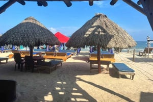 Cartagena: Karibisk flykt till Playa Linda Tierra Bomba