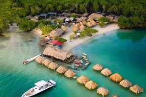 Cartagena: Rosario-øerne Playa Blanca Barù med båd og frokost