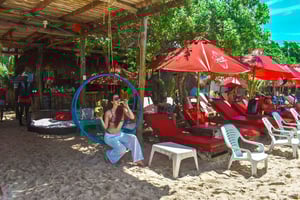 Carthagène : South Beach club sur une plage tranquille