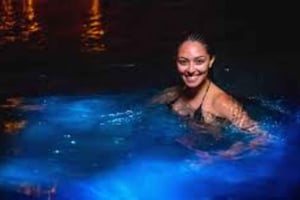 Cartagena: Solnedgang + lysende plankton på Playa Blanca