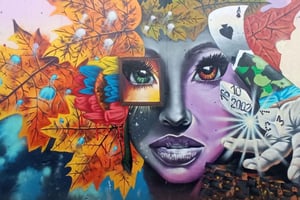 Medellín: Comuna 13 -graffitikierros katukeittiöruoalla ja köysiradalla