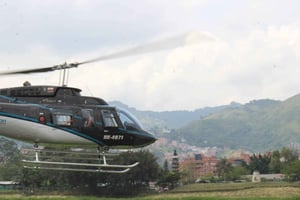 Giro in elicottero a Medellín