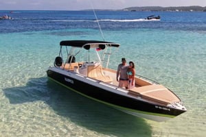 San Andres: Privat tur i San Andres-bugten med luksus-speedbåd