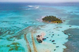 San Andrés: kuljetus veneellä + luonnollinen akvaario