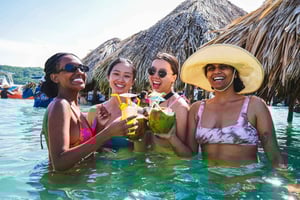 Kartagena: całodniowy rejs sportowym statkiem do 5 wysp Rosario