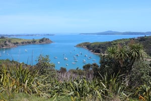 Aucklandのハウラキ湾での島巡り