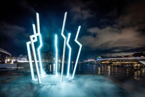 Copenhagen: Light Festival Canal Tour on Electric Boat