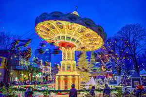 Copenhagen: Tivoli Gardens Entry Ticket with Unlimited Rides