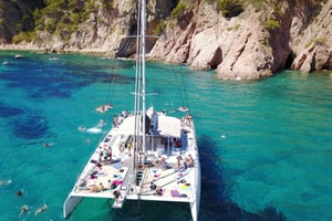 Lloret de Mar: Catamaran Sailing Cruise with BBQ and Drinks