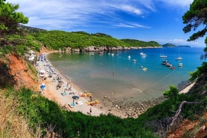 Krydstogt på Elaphite Islands og bådtur med snorkling i Blue Cave