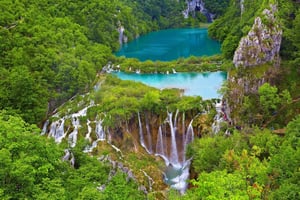 Da Spalato: Trasferimento a Zagabria con sosta ai Laghi di Plitvice