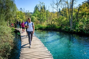 Vanuit Split: Zagreb Transfer & Plitvice Meren Tour