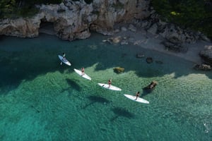 Omišalj: Krk-broen Elektrisk SUP-tur