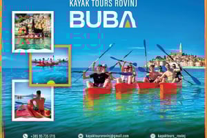 Rovinj: BUBA KAYAK TOURS: snorkeling, skoki, darmowe drinki i zdjęcia