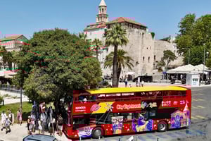 Split: wycieczka po mieście autobusem hop-on hop-off – czerwona linia