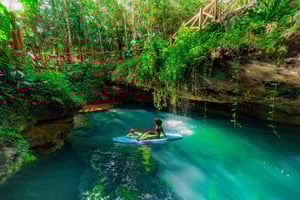 Cancún: Cenotes Adventure with Tequila Tasting & Mayan Snack