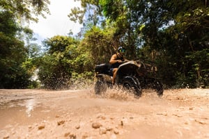 Cancún: Super Combo con quad, tirolinas, cenote y snorkel