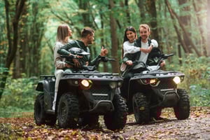 Cancun: Tropical ATV Tour with Zip Lines and a Swim in a Cenote