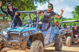 Dune Buggies Beach Macao with Cenote and Typical House