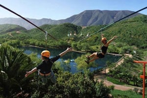 Ensenada: Tour de tirolina y puente colgante en Las Cañadas
