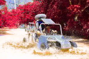 Medio día en buggy y quad: cueva, playa de Macao y recogida gratis