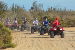 Los cabos:ATV beach&desert with transfer & tequila tasting