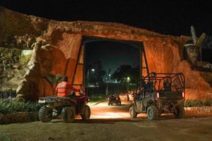 Nighttime buggies and Taino cenote