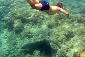 Polis: Blue Lagoon Boat Tour with bus from Paphos