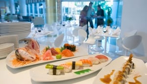 Shumi Sushi bar at the Mediterranean beach hotel