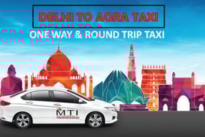 Delhi: Private Taxi to Agra with Optional Airport Pickup