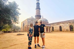 Delhi: Qutub Minar: privétour met voorrang en transfers