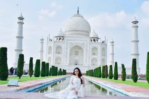 Delhi til Agra: Taj Mahal, Agra Fort og Jama Masjid på én dag