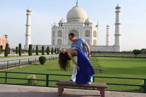 De Deli: viagem privada ao Taj Mahal e Agra no comboio Gatiman