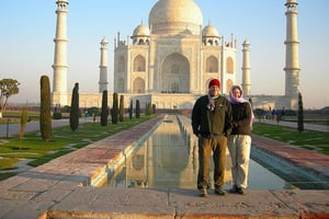 Från Delhi: Privat tur till Taj Mahal och Agra Fort vid soluppgången