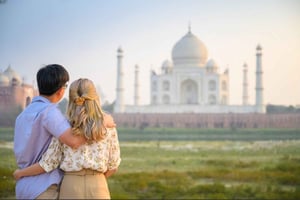 Från Delhi: Privat dagsutflykt till Taj Mahal och Agra vid soluppgången
