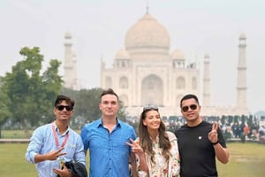 Vanuit Delhi: Taj Mahal & Agra dagtour met supersnelle trein