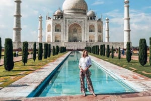 Från Delhi: Taj Mahal & Agra Tour med Indiens snabbaste tåg