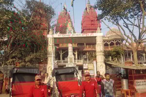 Old Delhi-tur i luksuriøs rickshaw med trådløse øretelefoner