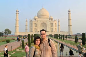 Private Tagestour zum Taj Mahal bei Sonnenaufgang und zum Agra Fort ab Delhi