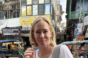 Temples, bazars et dégustation dans le vieux Delhi avec une guide