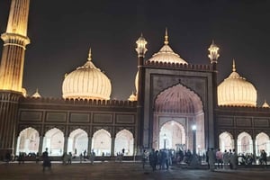 Wandeltour door Old Delhi inclusief een maaltijd en een ritje op een riksja