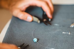 Bayahibe: Création Bijou Pierre de Larimar