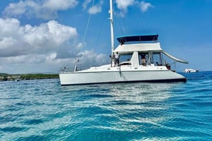 Privater Katamaran für Gruppen mit Mittagessen und Getränken